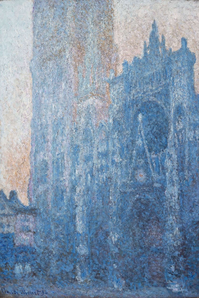 Il portale della cattedrale di Rouen alla luce del mattino da Claude Monet