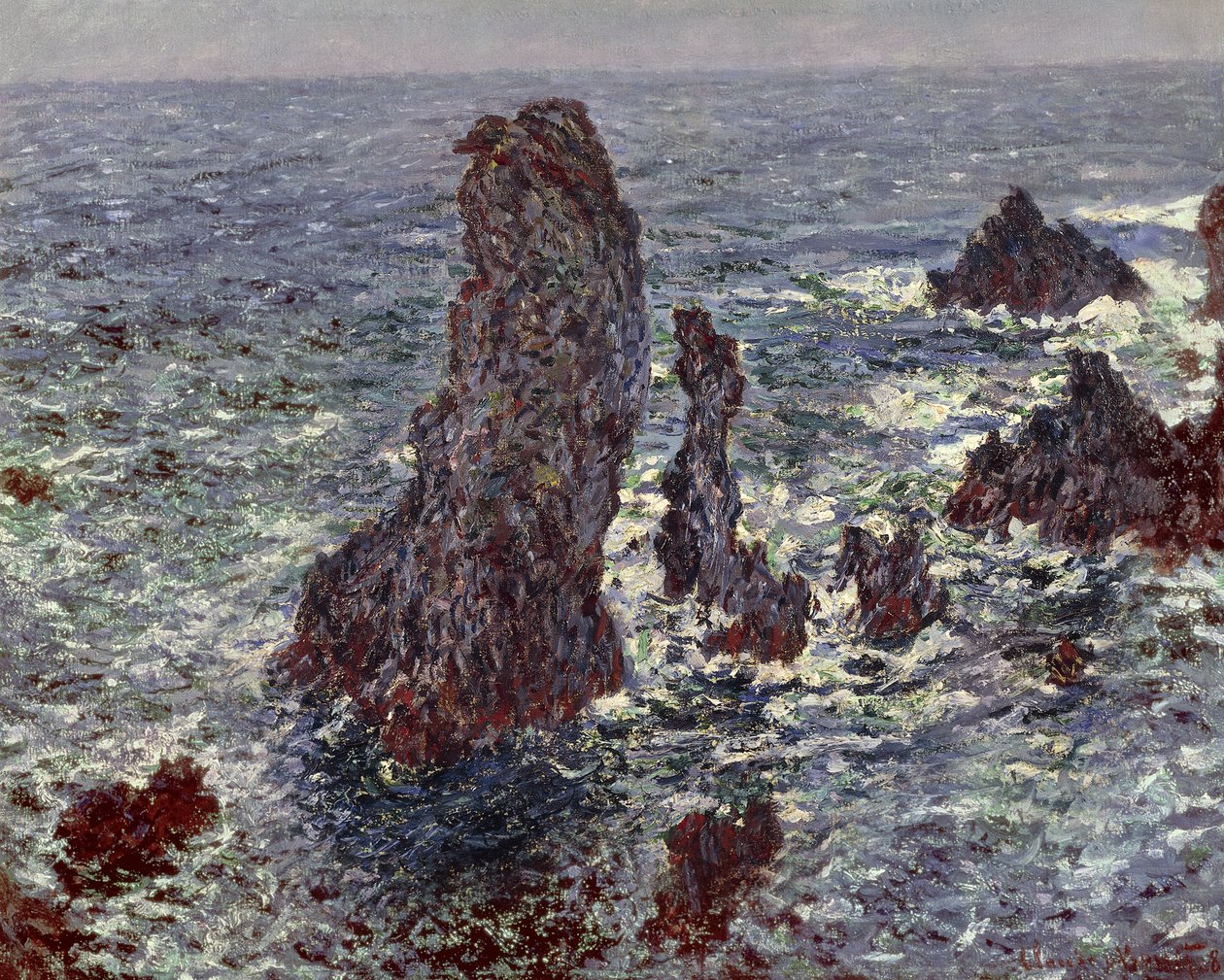 Le rocce a Belle-Ile da Claude Monet