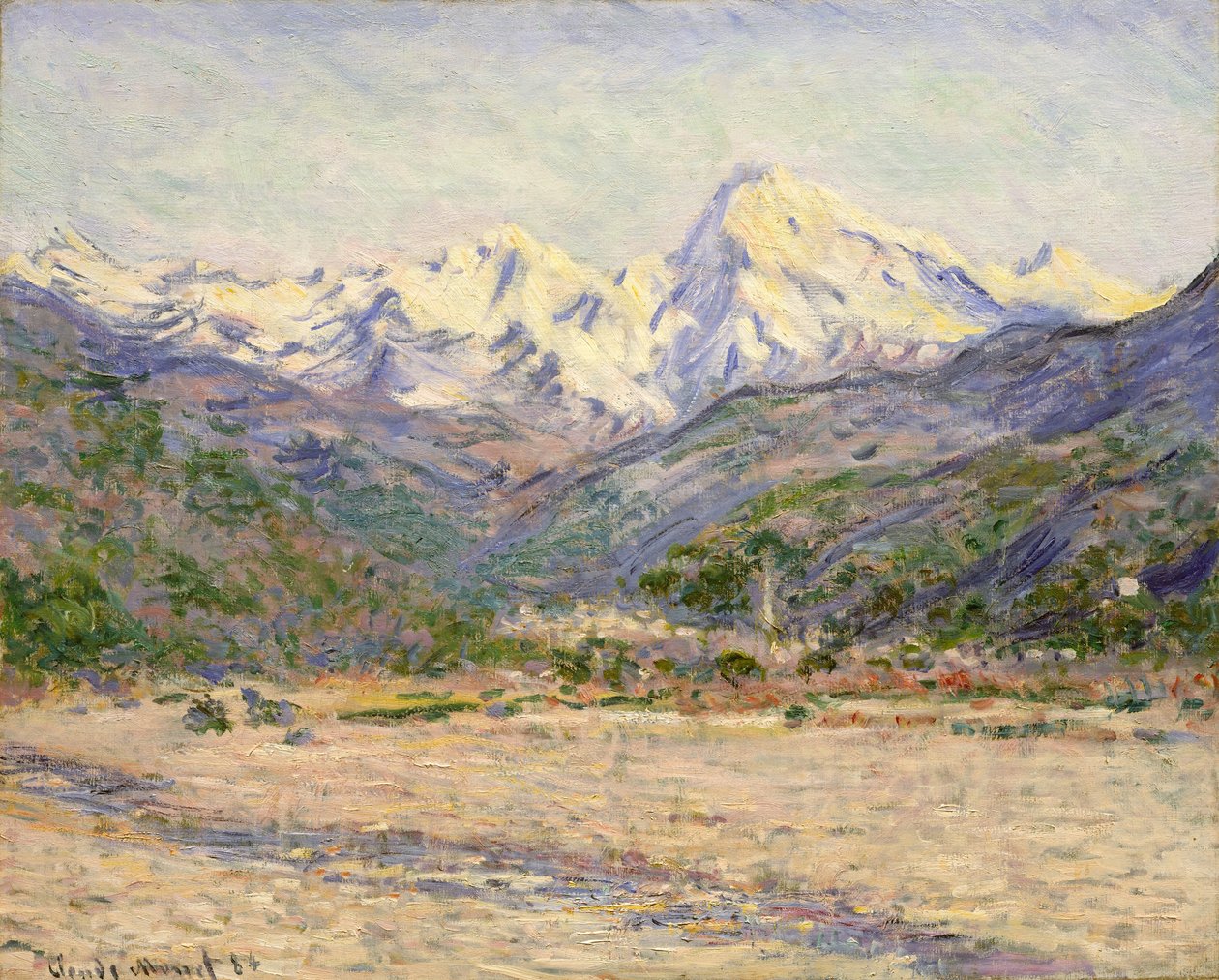 La valle del Nervia da Claude Monet