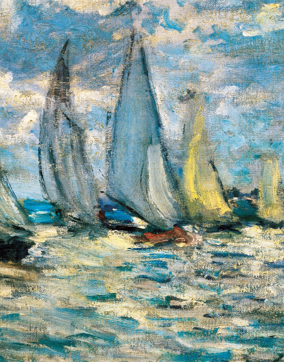Le barche o regata ad Argenteuil (dettaglio) intorno al 1874 da Claude Monet