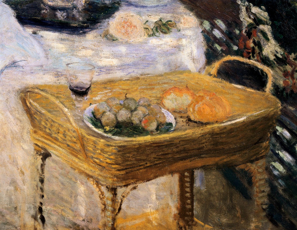 Il pranzo, pannello decorativo che mostra il giardino di Monet ad Argenteuil (dettaglio) da Claude Monet
