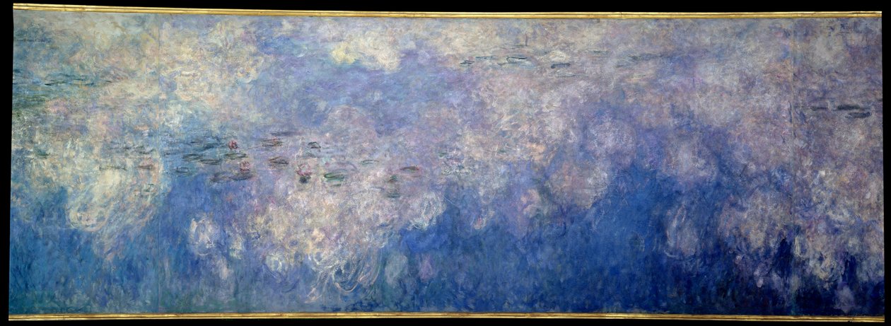 Le ninfee; le nuvole. Parte centrale del trittico dipinto a Giverny da Claude Monet