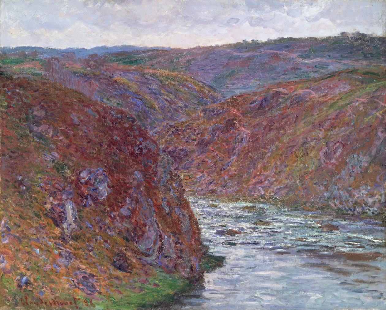 Valle della Creuse (Giornata Grigia) da Claude Monet