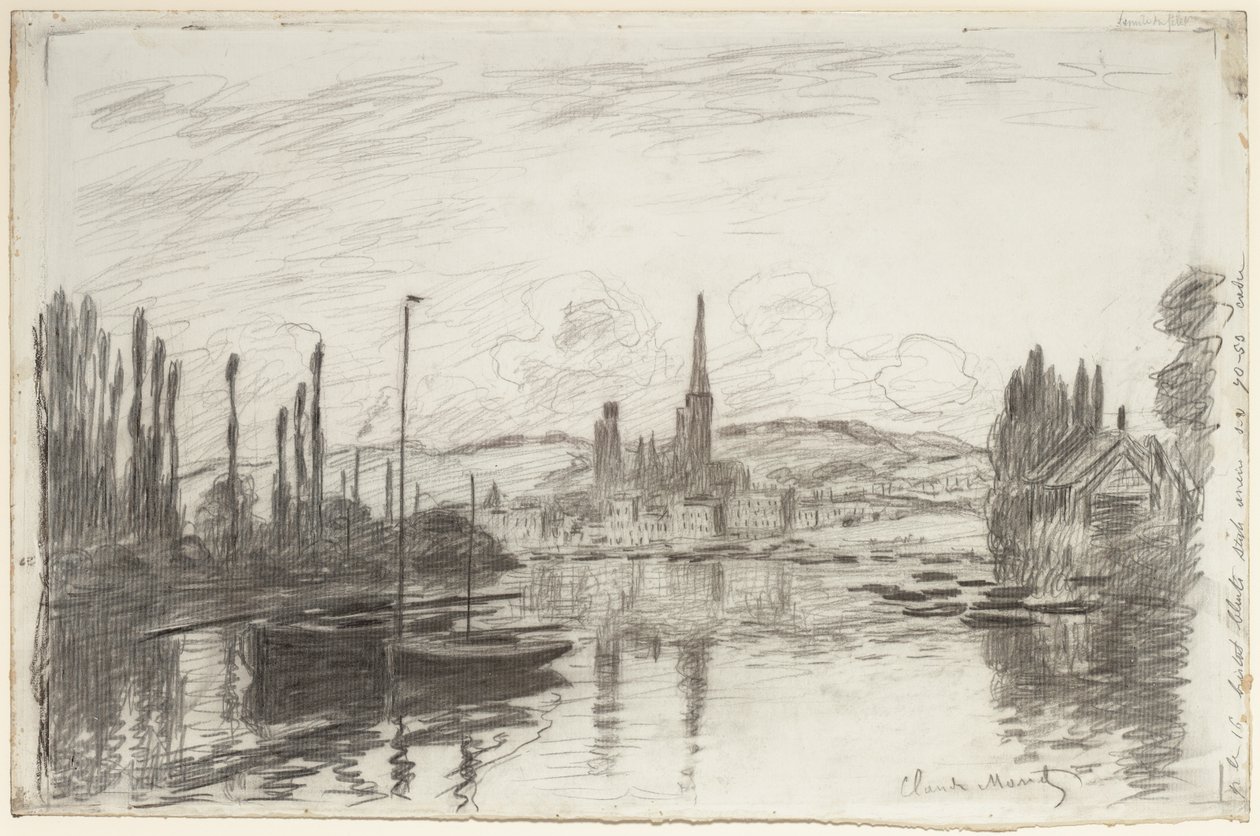 Veduta di Rouen da Claude Monet