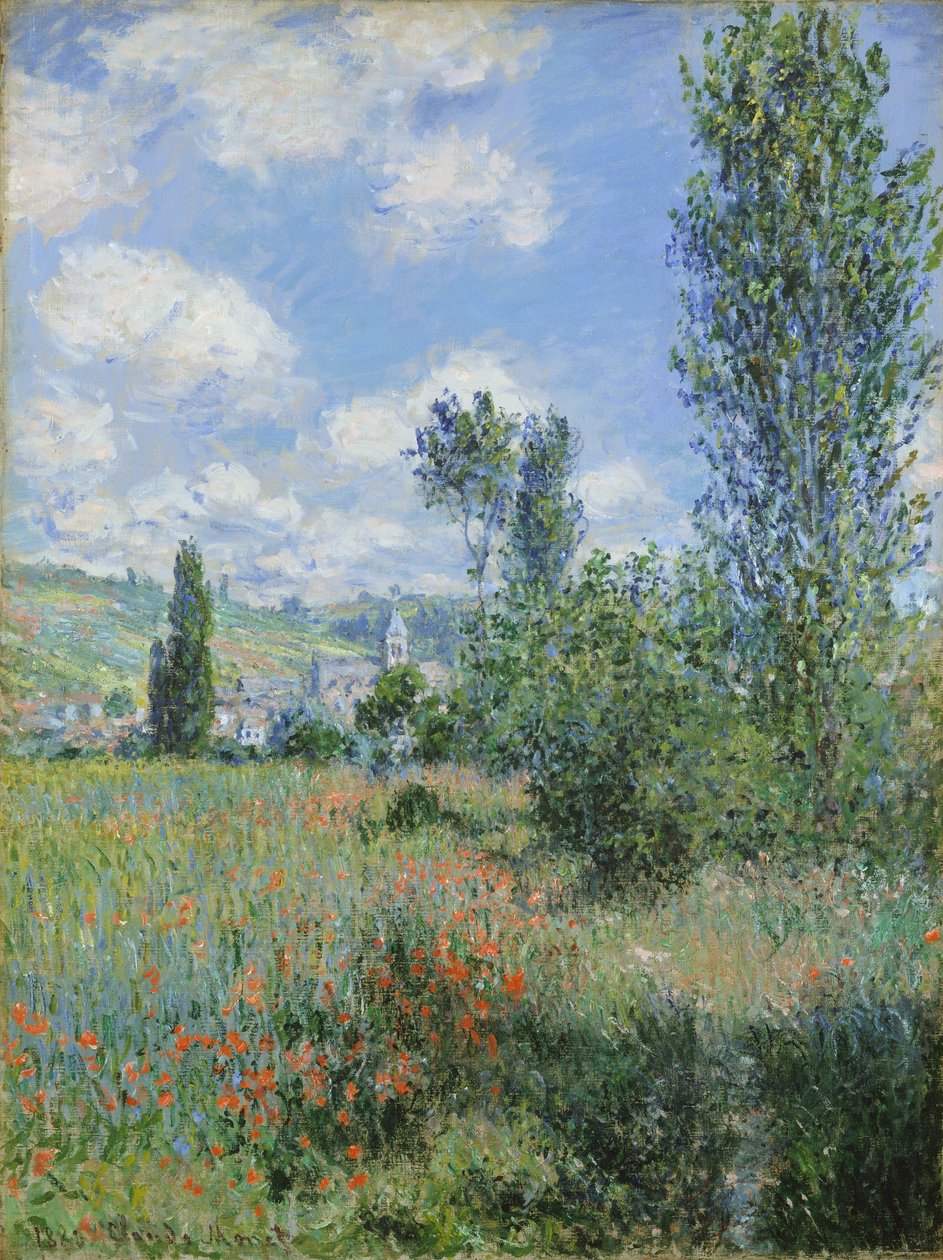 Veduta di Vetheuil da Claude Monet