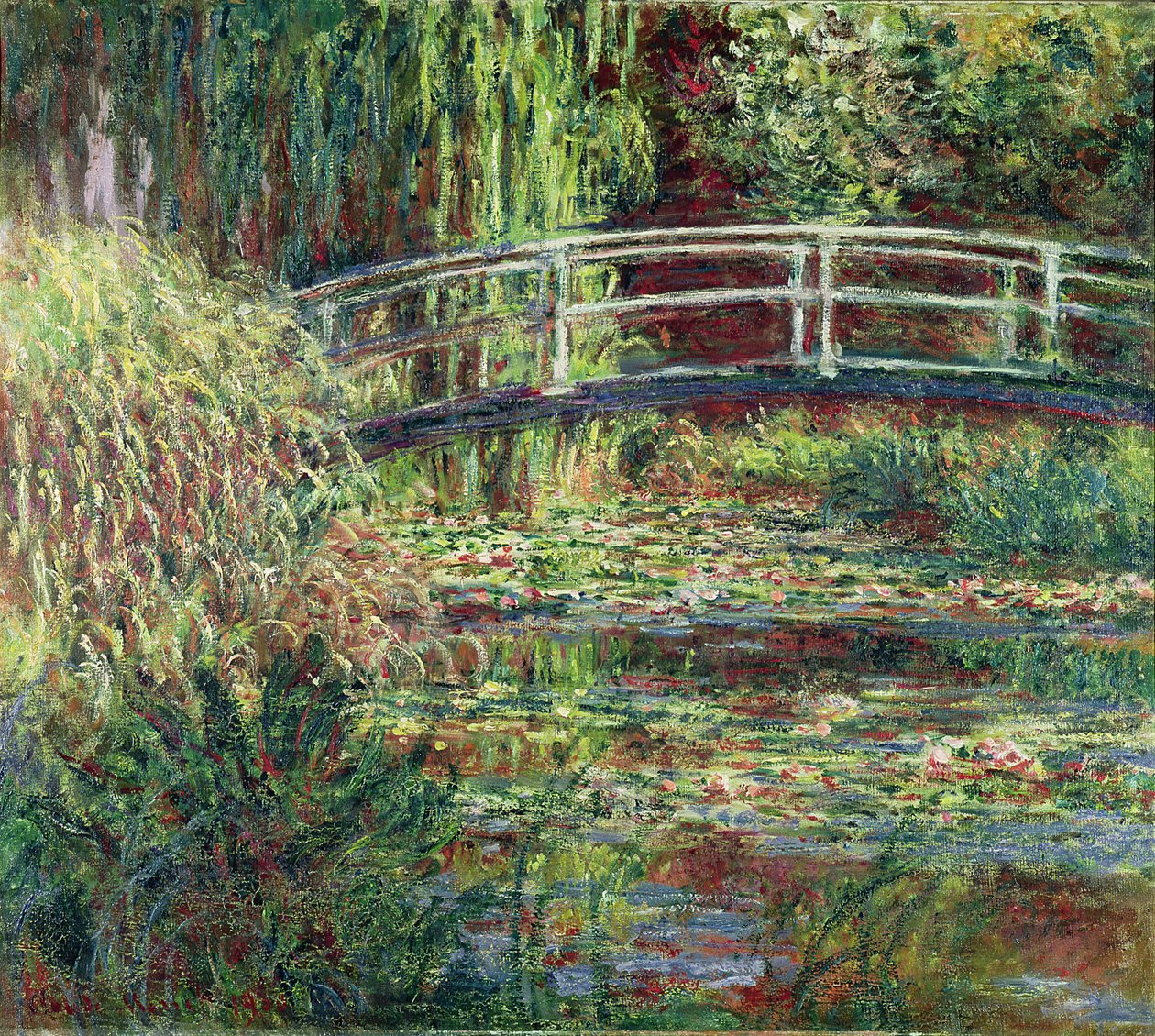 Stagno di Ninfee, Armonia Rosa Le bassin aux nymphéas, harmonie rose da Claude Monet