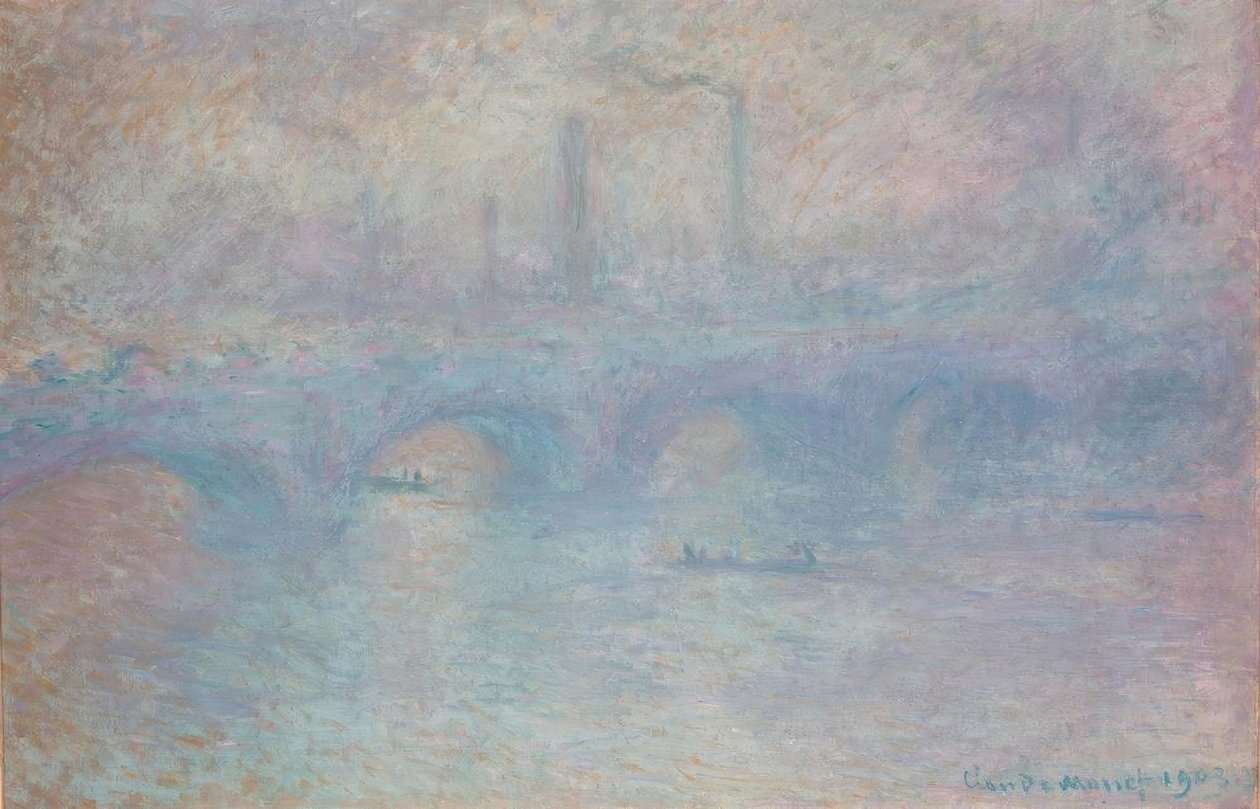 Ponte di Waterloo. Effetto di nebbia da Claude Monet
