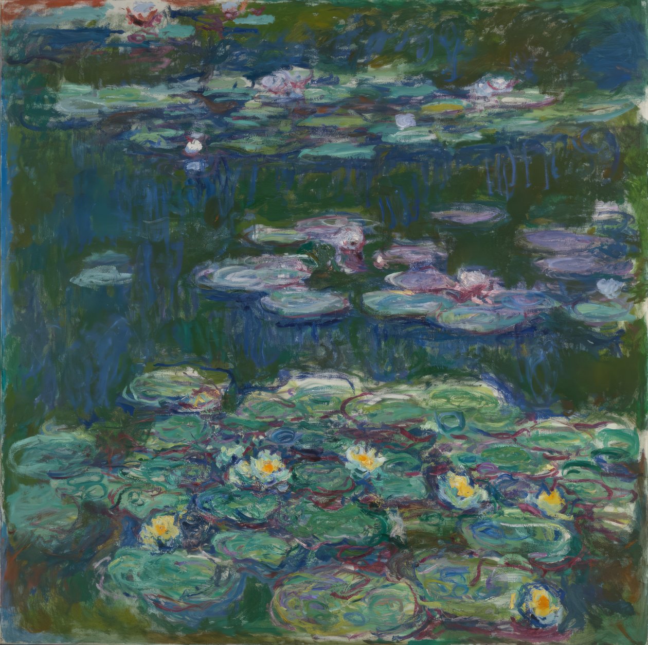 Ninfee bianche e gialle da Claude Monet