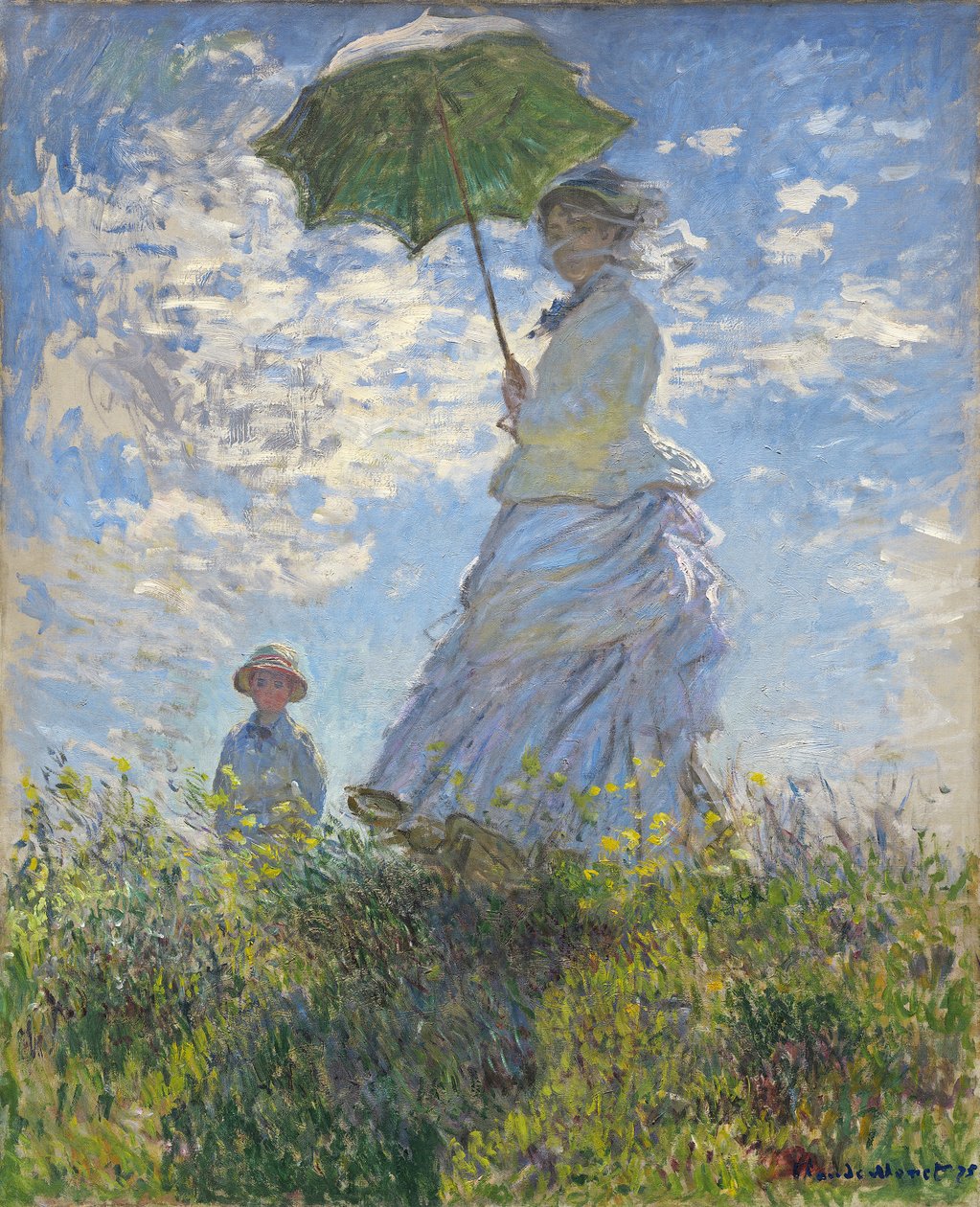 Donna con un parasole - Madame Monet e suo figlio da Claude Monet