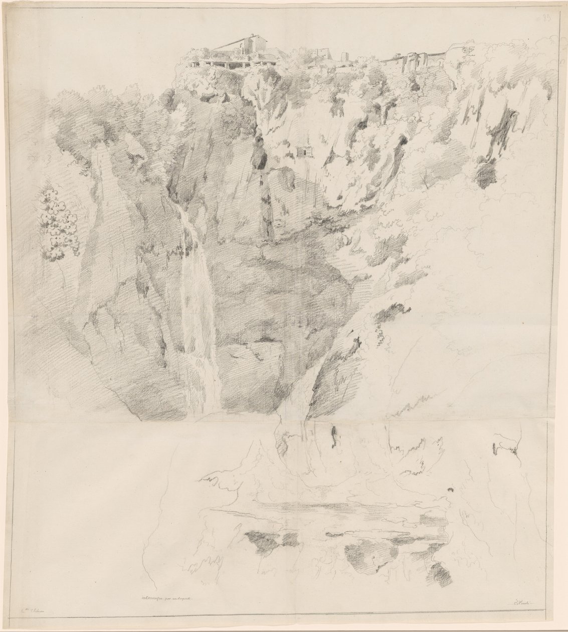 Scogliere con una Cascata a Tivoli da Claude Thienon