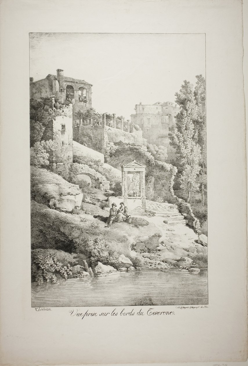 Vista dalle rive del Teverone da Claude Thienon
