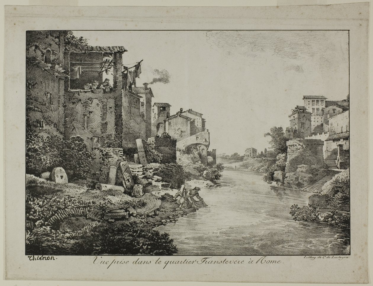 Veduta del quartiere Trastevere, Roma da Claude Thienon