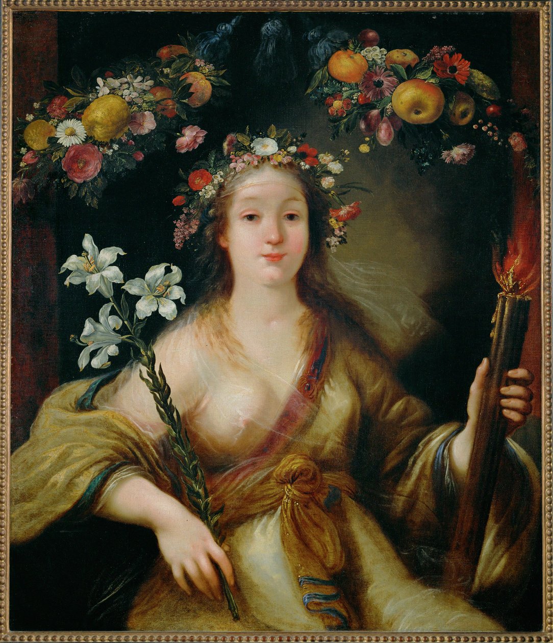 Flora ... (pittura su tela) da Claude Vignon