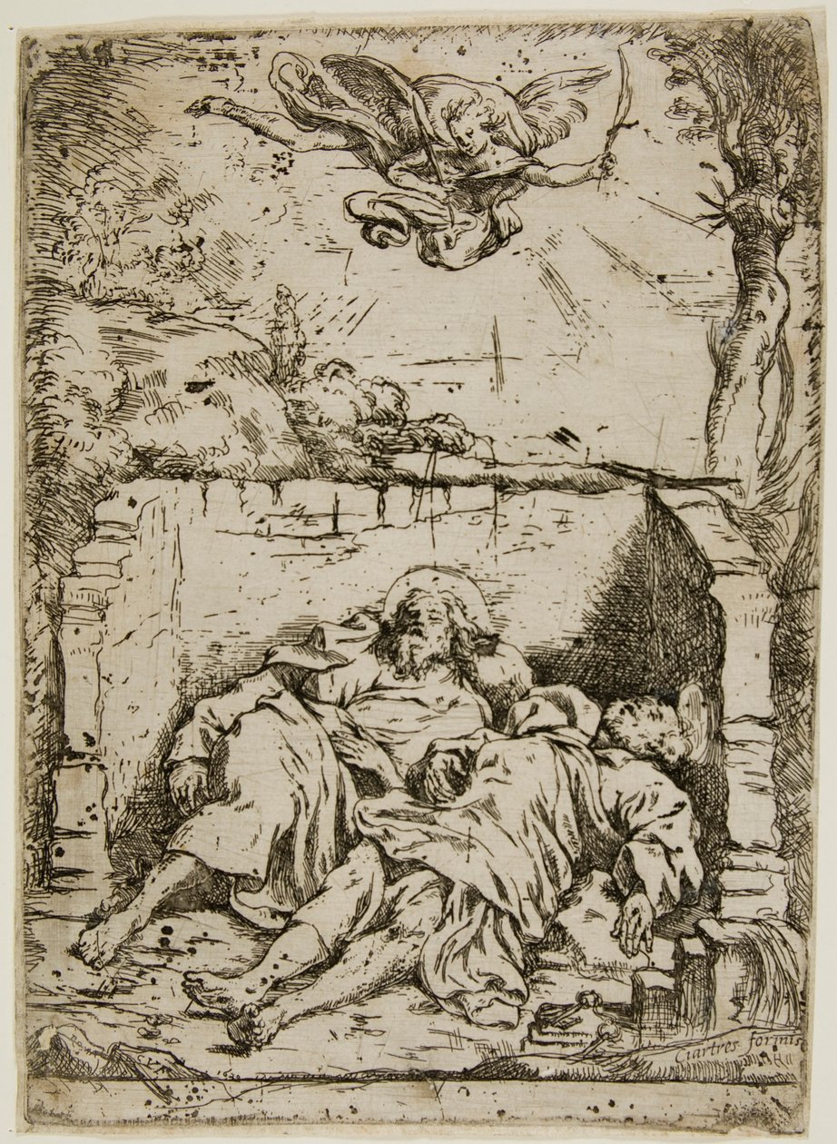 I Corpi dei Santi Pietro e Paolo nello Stesso Sepolcro da Claude Vignon