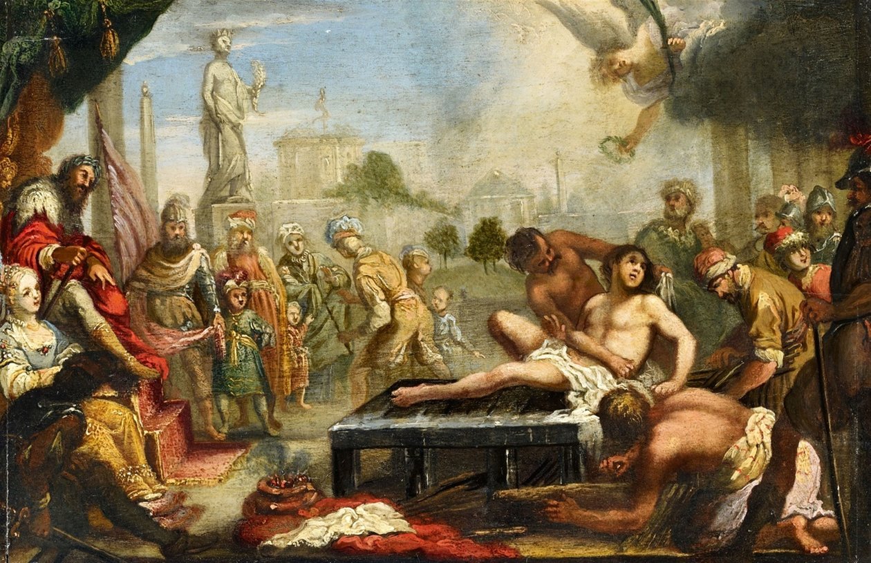 Il martirio di San Lorenzo da Claude Vignon