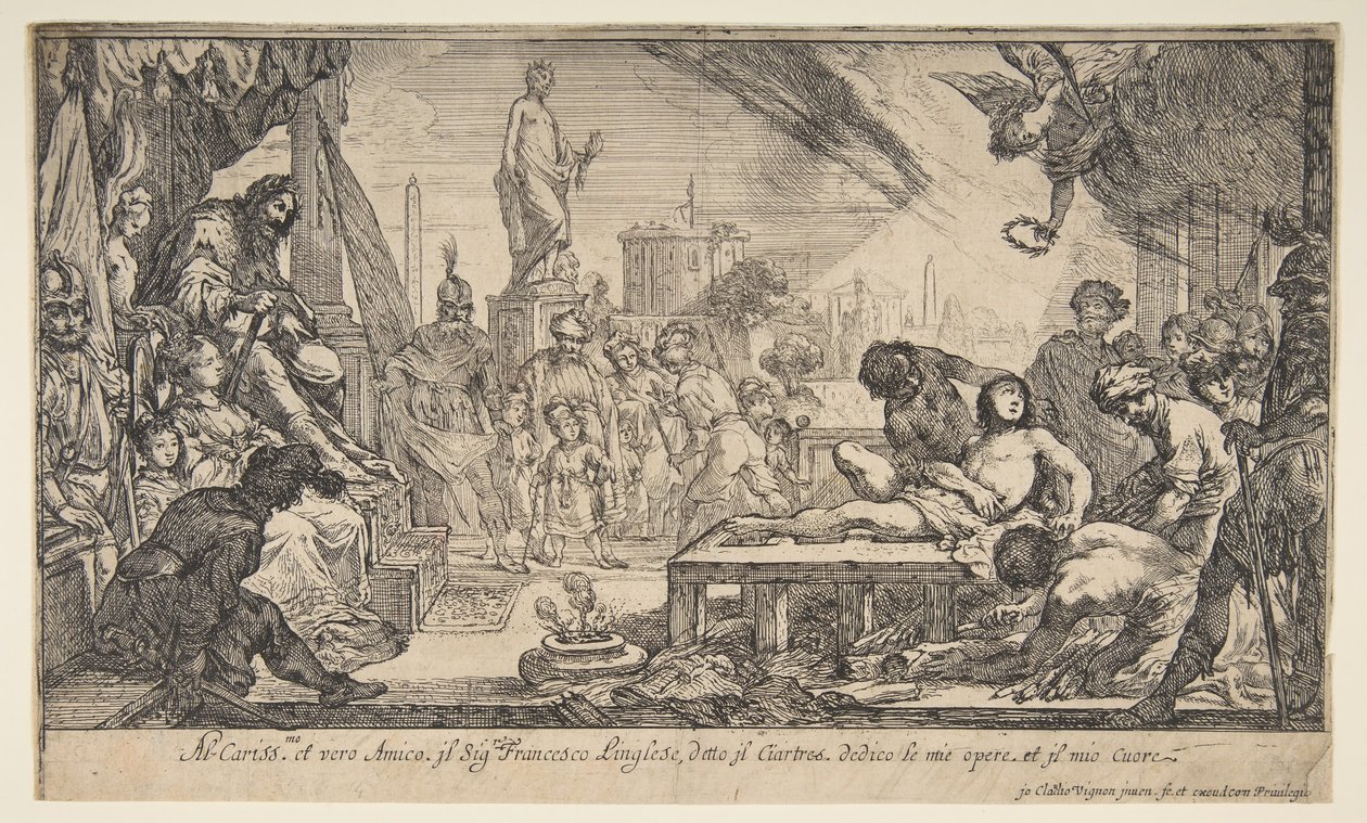 Il martirio di San Lorenzo, ca. 1627 da Claude Vignon