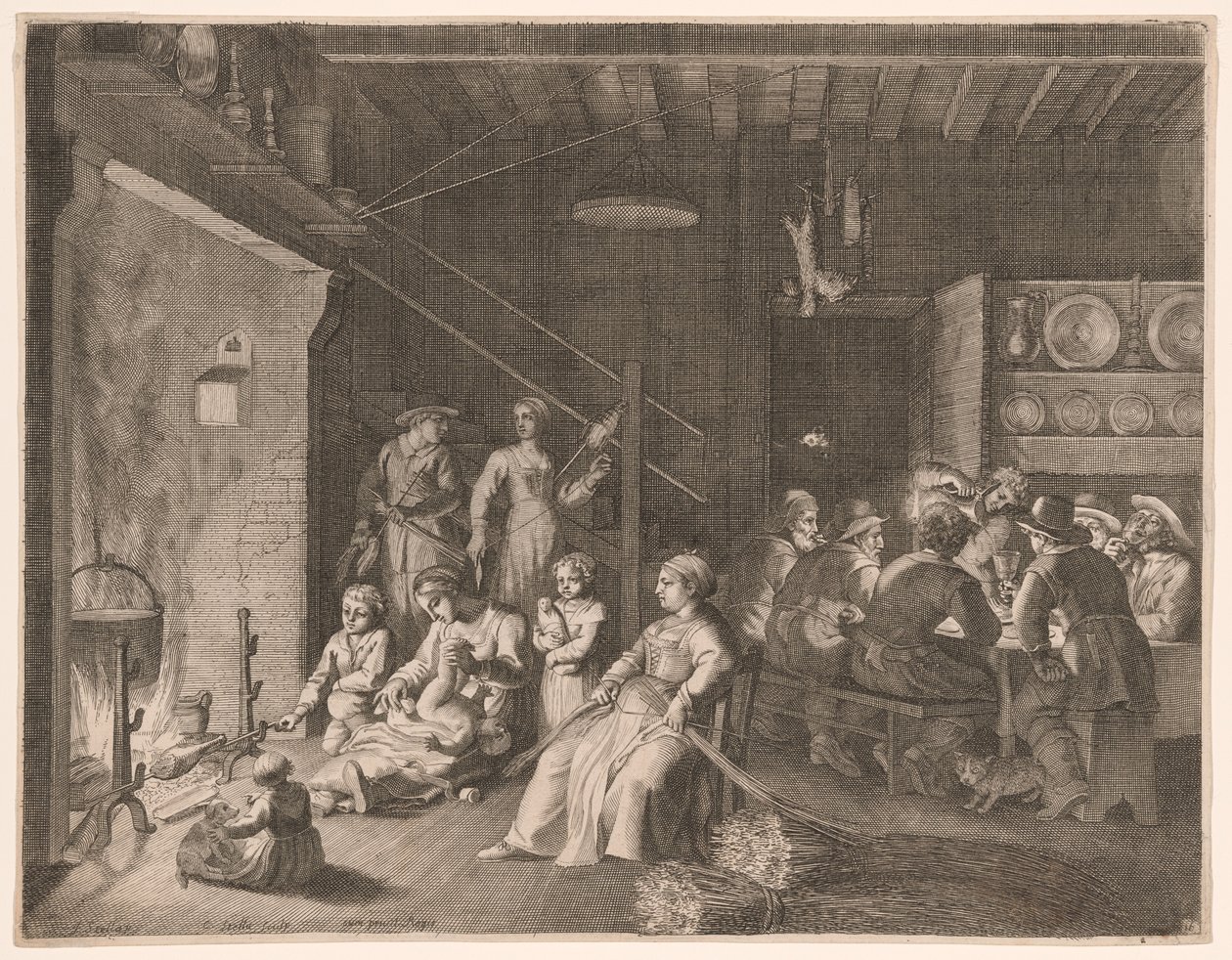 La veglia in fattoria durante l