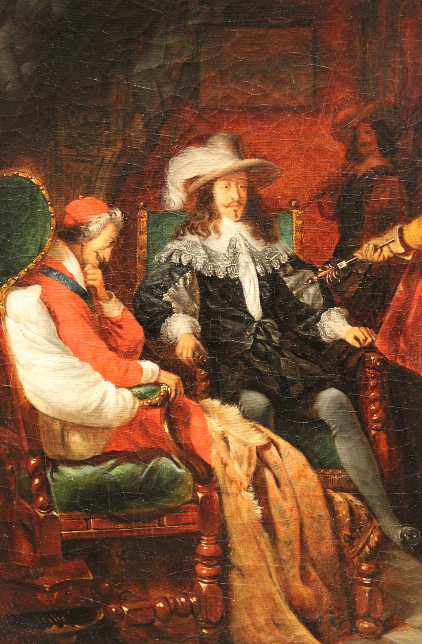Cinq-Mars che Restituisce la Spada a Luigi XIII da Claudius Jacquand