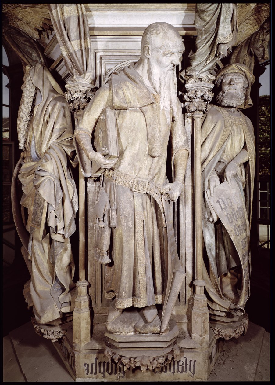 Il Pozzo di Mosè, (dettaglio di Isaia) da Claus and Malouel, Jean Sluter