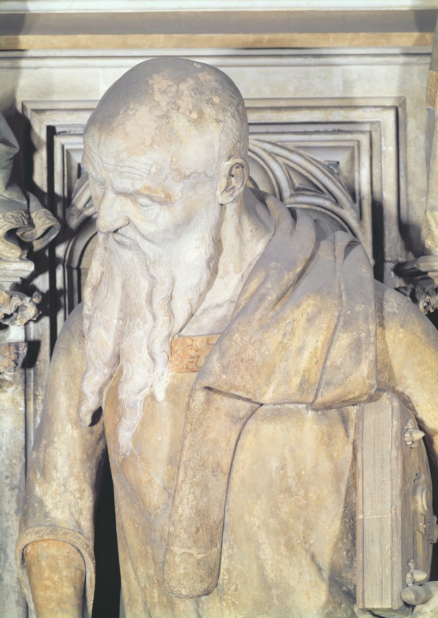 Il Pozzo di Mosè, (dettaglio di Isaia) da Claus and Malouel, Jean Sluter