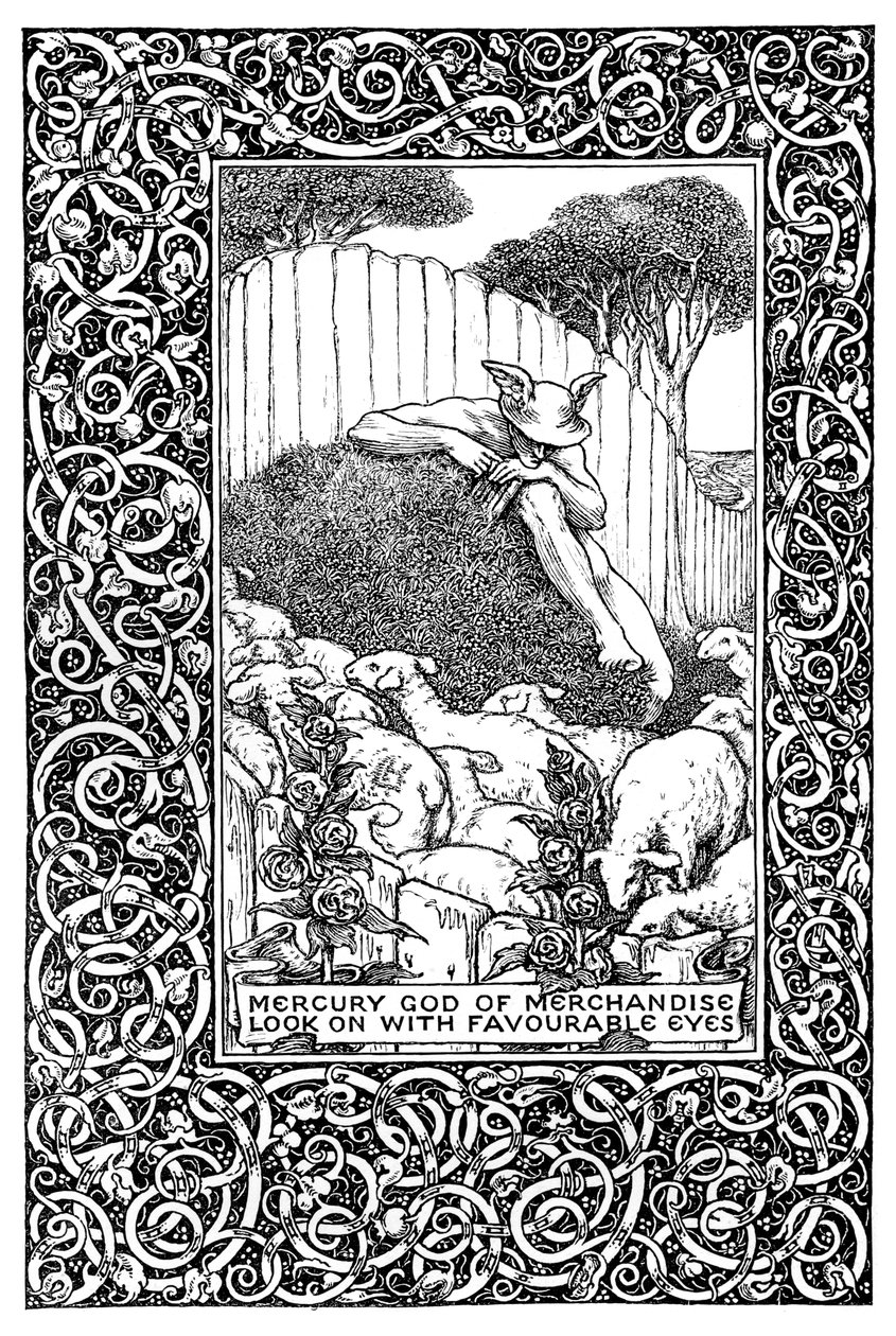 Frontespizio a Il campo di trifoglio, 1899 da Clemence Housman