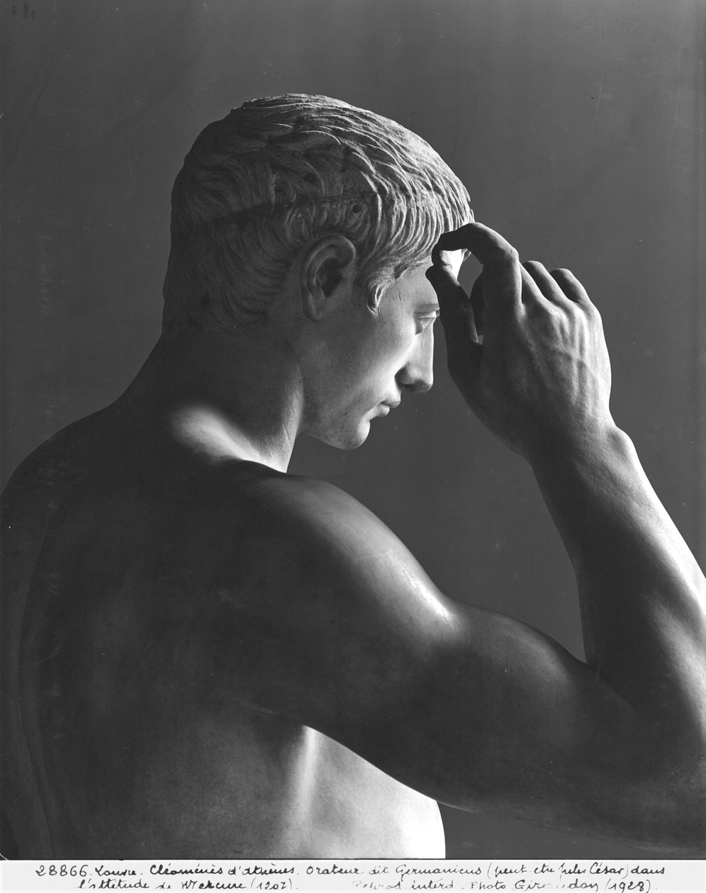 Marcellus come Mercurio, variamente identificato come Germanico, Cesare e Ottaviano, c.23 a.C. (dettaglio) da Cleomenes