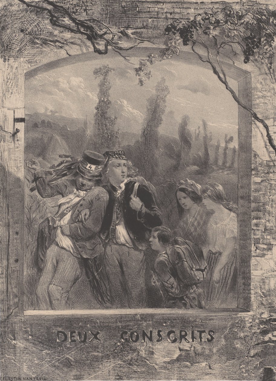 Due coscritti, ca. 1830-70 da Célestin Nanteuil