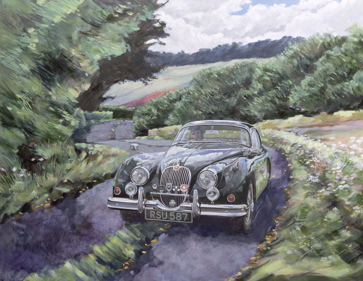 Jaguar XK150 in crociera da Clive Metcalfe