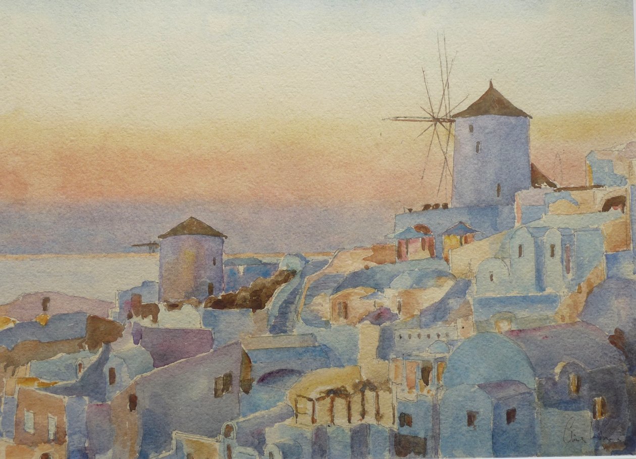 Santorini Oia – Tramonto, ora di accensione da Clive Wilson