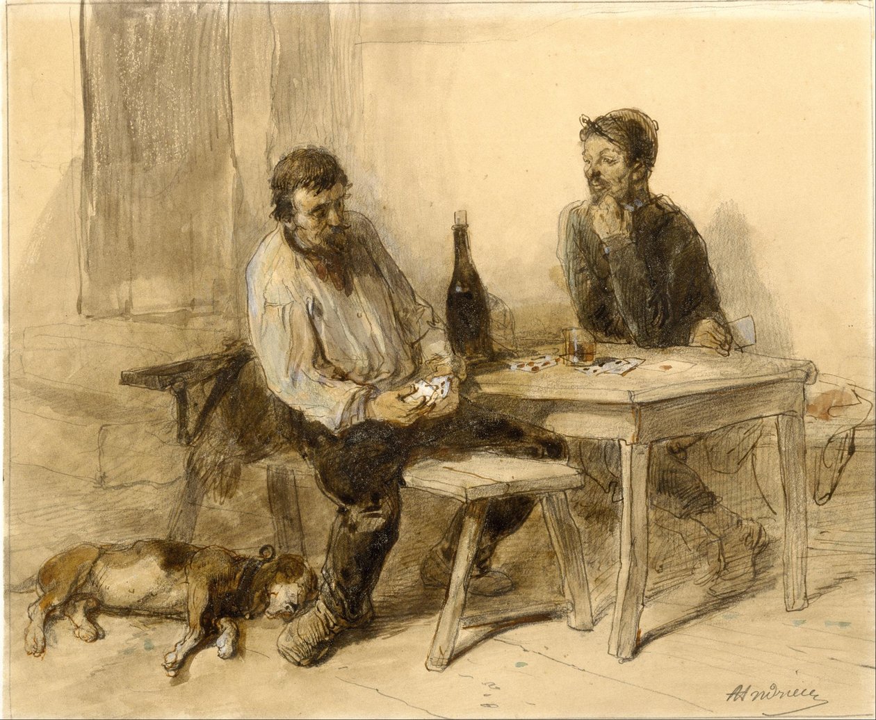 Un gioco di carte da Clément Auguste Andrieux