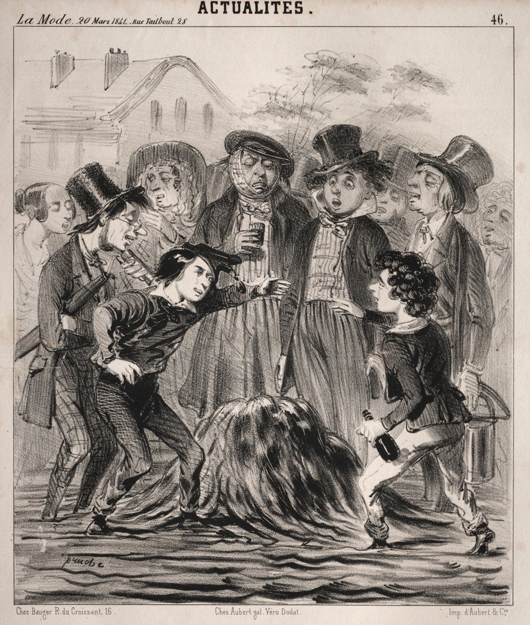 Attualità: Ha hé Felix! arriva dunque presto!, 1841 da Clémente Pruche