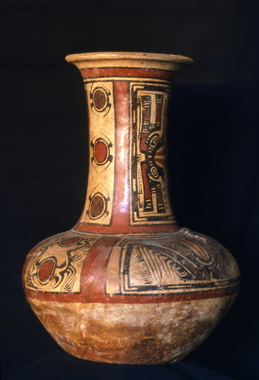 Vaso a collo alto, fase Cocle antica, 700-800 d.C. da Cocle Culture