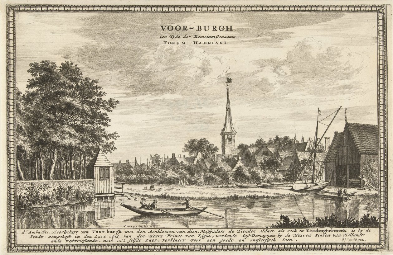 Vista di Voorburg da Coenraet Decker