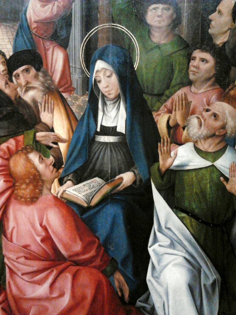 Discesa dello Spirito Santo (particolare).

 dettaglio da Colijn de Coter