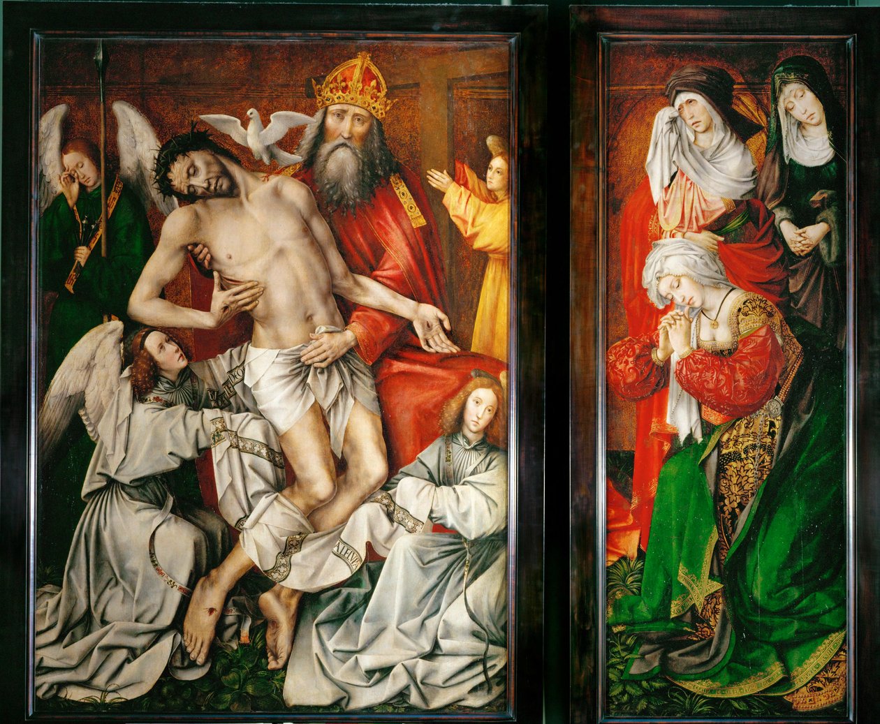 Le Trone de Grace - Dio Padre, Cristo, Spirito Santo e angeli ... da Colijn de Coter
