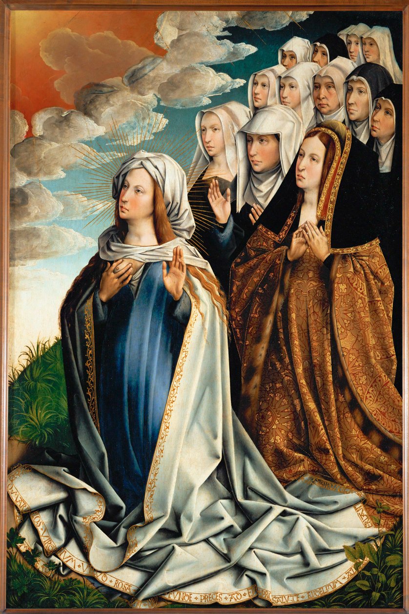 Santa Maria che intercede per Juana "La Loca" - la pazza ... da Colijn de Coter