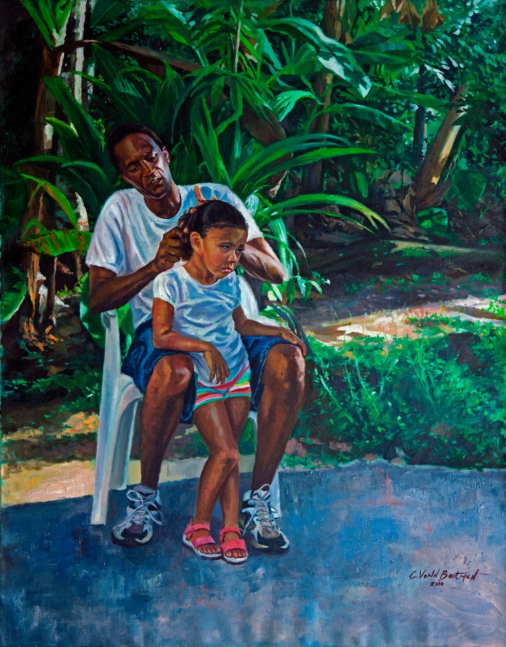 Nonno e bambino, 2010 da Colin Bootman