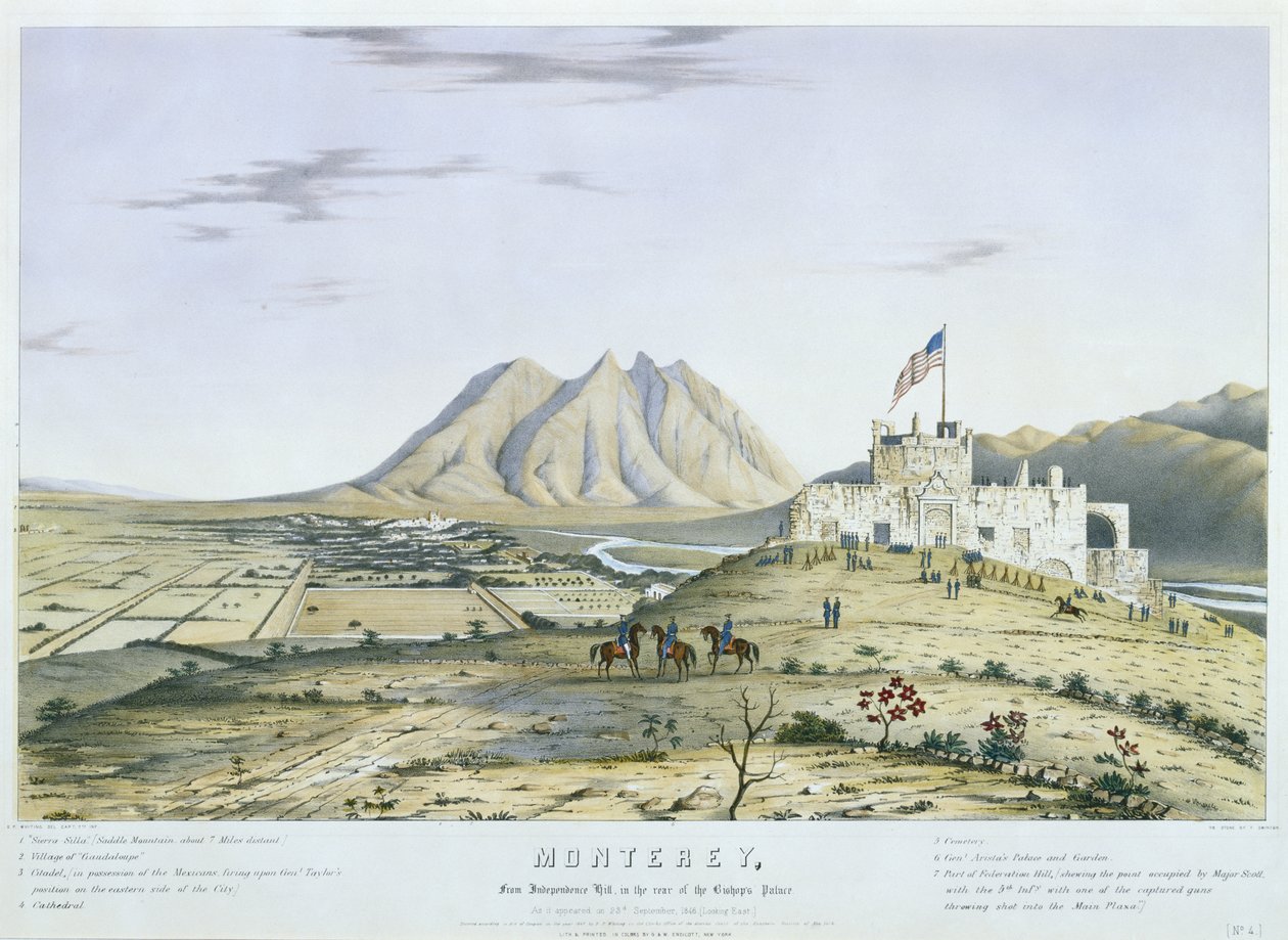 Monterey, da Independence Hill, nel retro del Palazzo del Vescovo. Come appariva il 23 settembre da Colonel Daniel (after) Whiting Powers