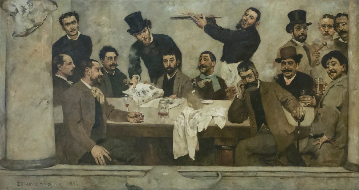 Il gruppo del leone da Columbano Bordalo Pinheiro