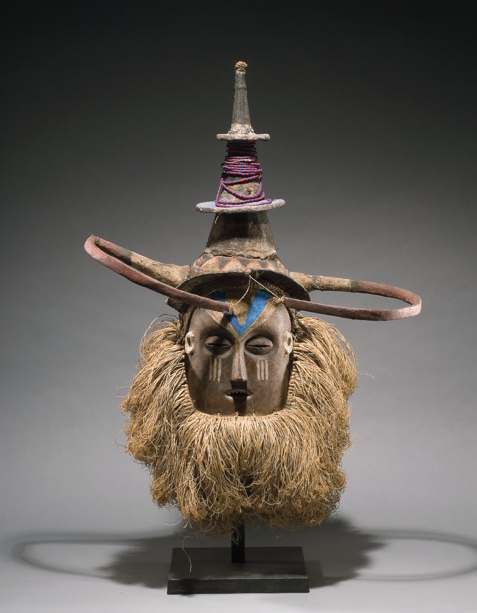 Maschera elmo Yaka da Congolese Congolese