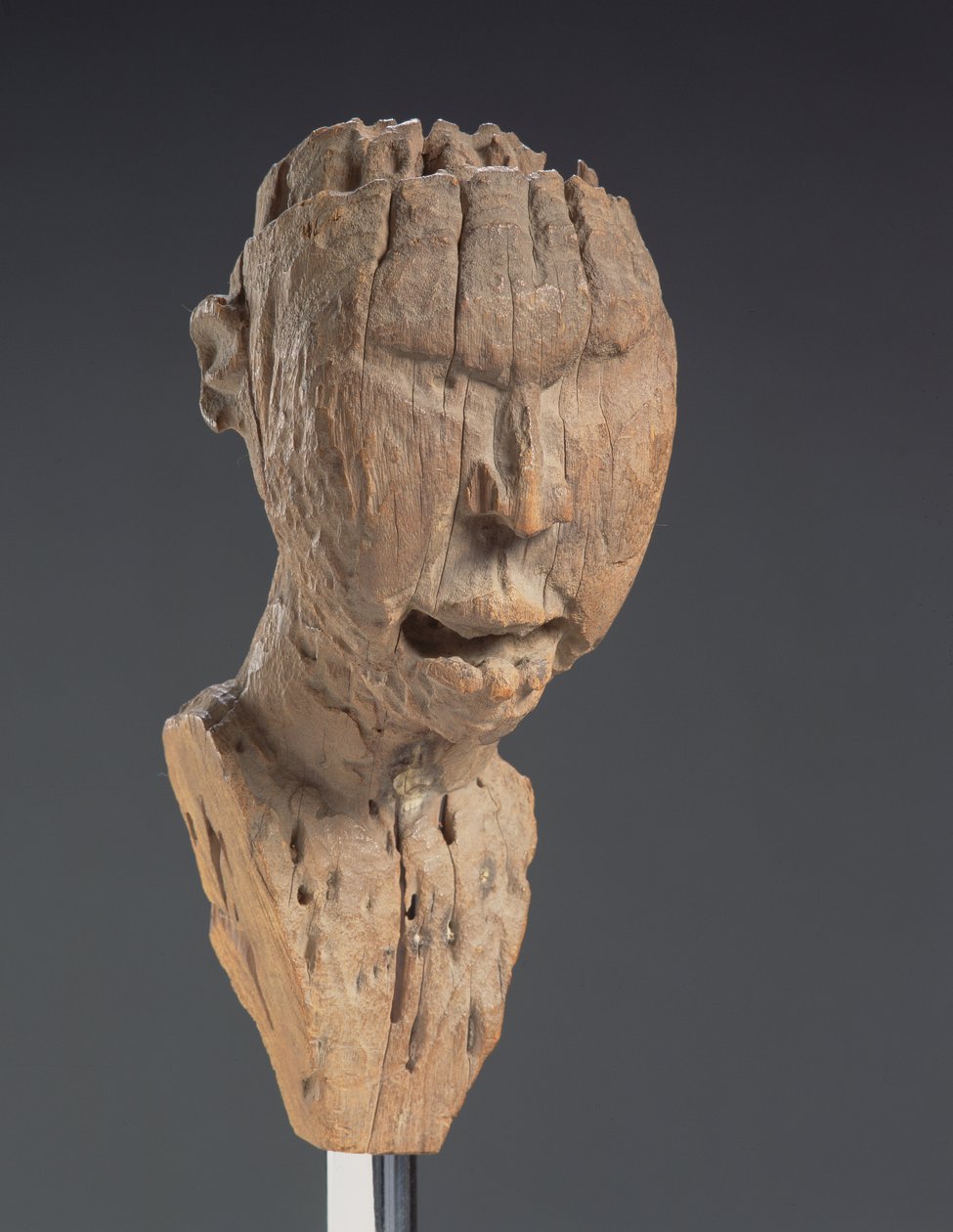 Frammento di un nkisi nkondi del Kongo (legno) da Congolese School