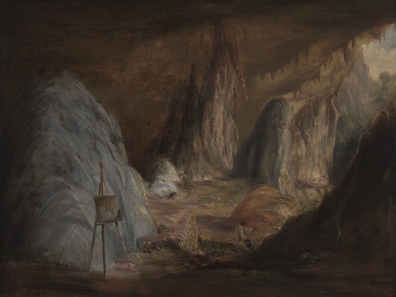 Stalagmiti, Grotta di Burragalong da Conrad Martens