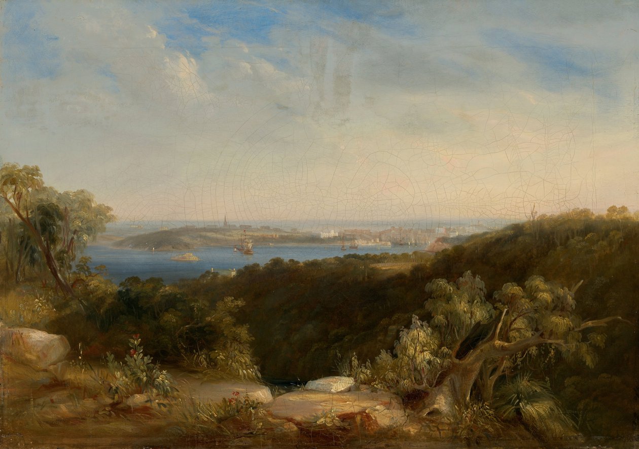 Vista del Porto di Sydney che mostra Sydney Cove da Conrad Martens