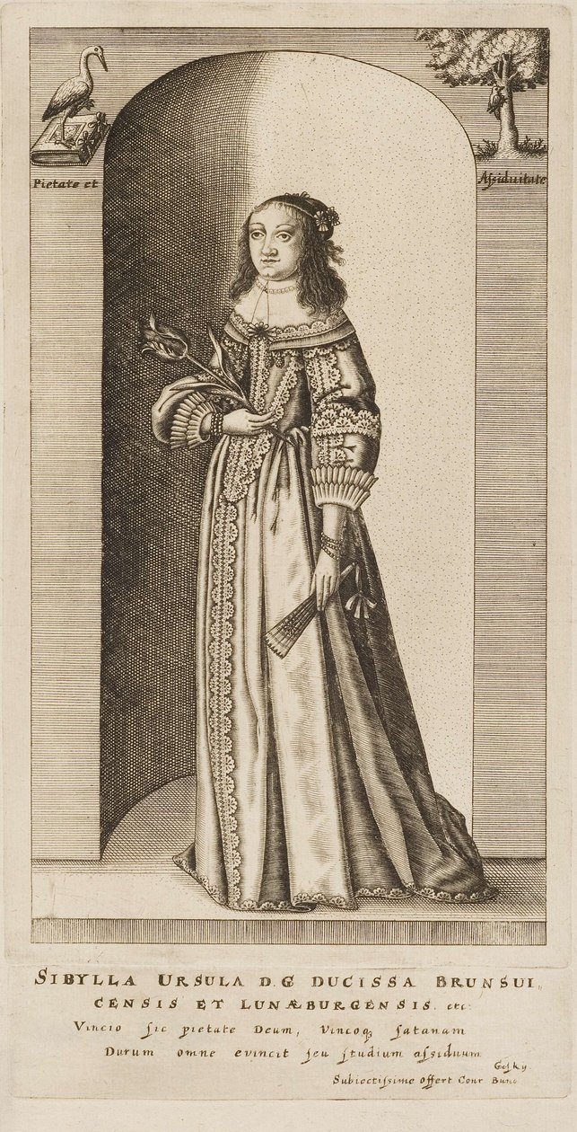 Conrad Buno - Sibylle Ursula, principessa di Brunswick-Lüneburg da Conrad Buno