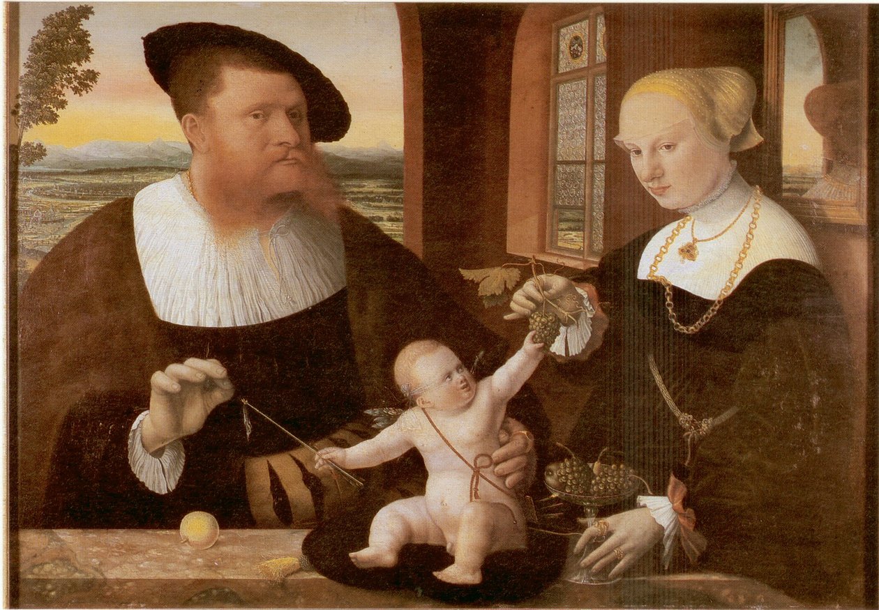 Doppio ritratto di Giustiniano von Holzhausen e di sua moglie Anna, nata Fürstenberg da Conrad Faber von Kreuznach