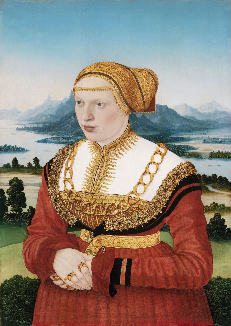 Ritratto di Katherina Knoblauch (1513-1542) da Conrad Faber von Kreuznach