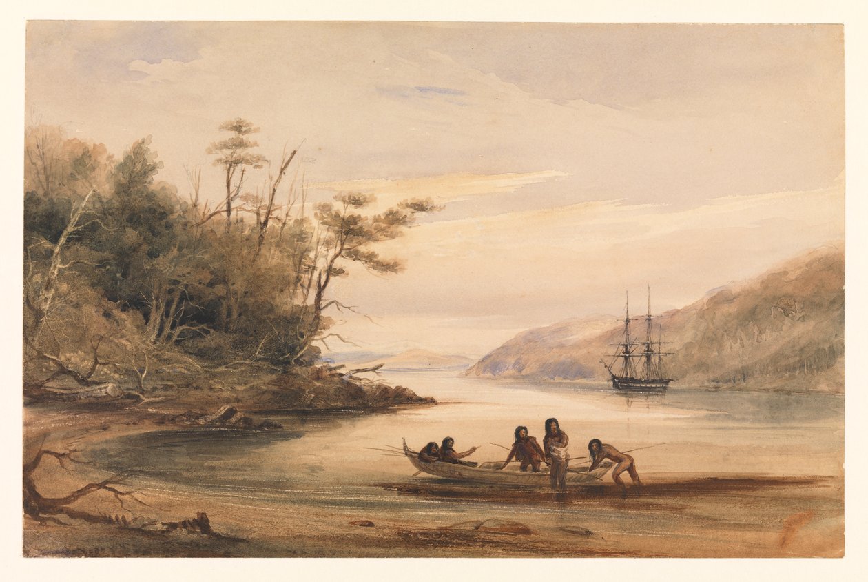 Ritratto Cove, Canale di Beagle da Conrad Martens