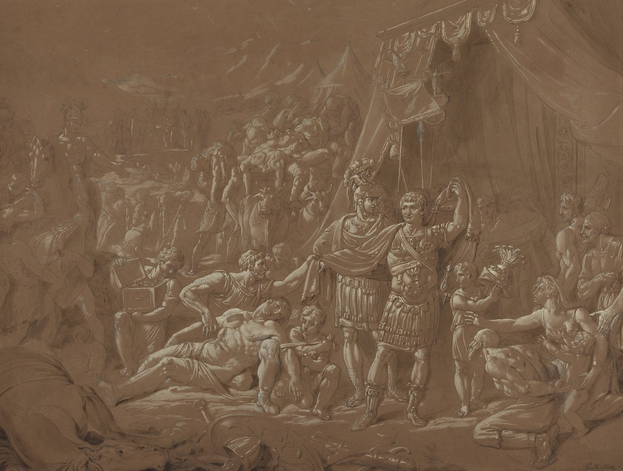 Una scena della vita di Traiano da Conrad Metz