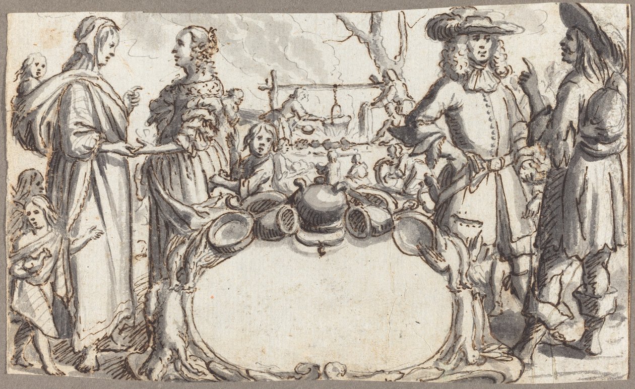Allegoria della povertà e della ricchezza da Conrad Meyer