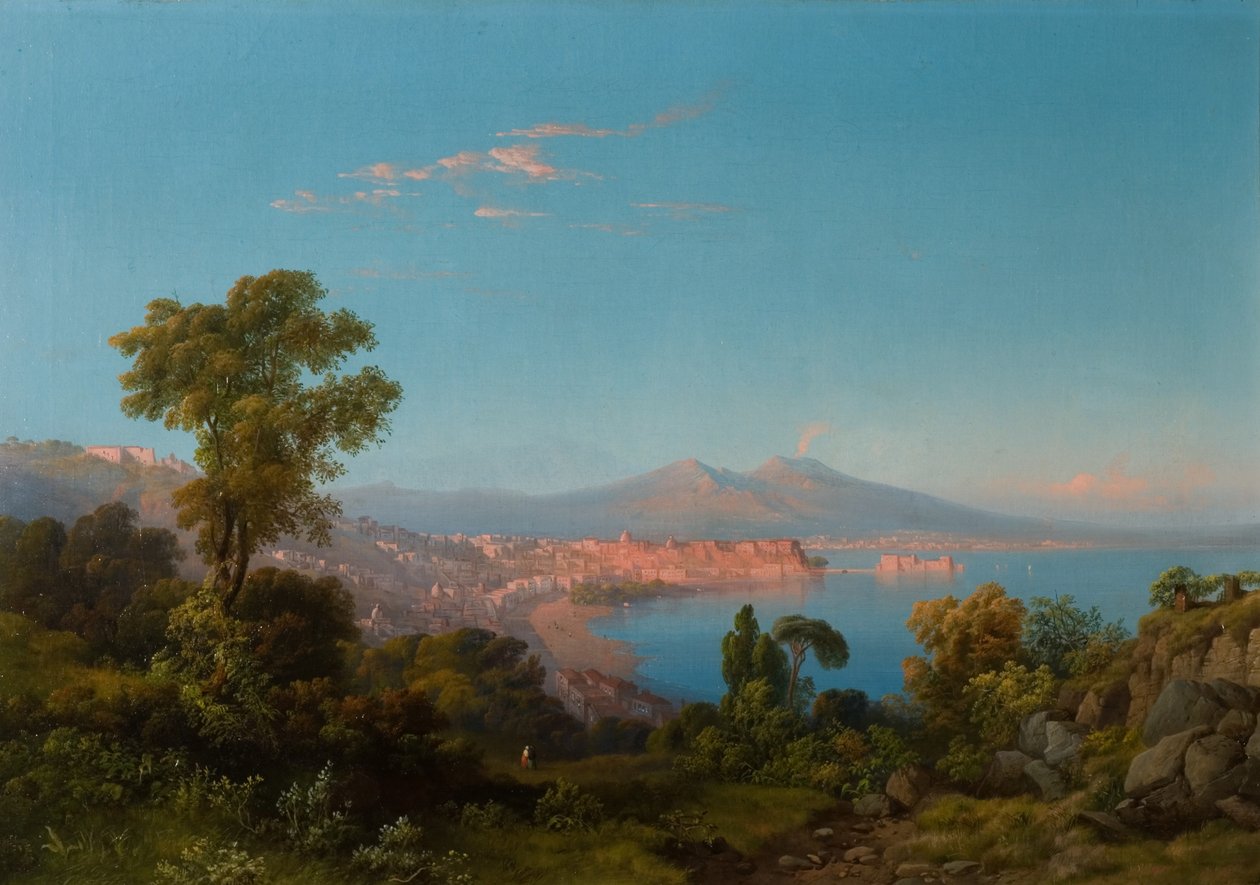 Veduta della baia di Napoli da Consalvo Carelli